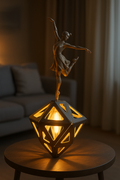 Celestial Dancer™ – Ballerina Sculpture Geometric Lamp